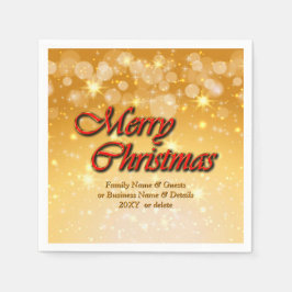 Hinzufügen von Name Bearbeiten Text passend Weihna Serviette