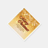 Hinzufügen von Name Bearbeiten Text passend Weihna Serviette (Ecke)