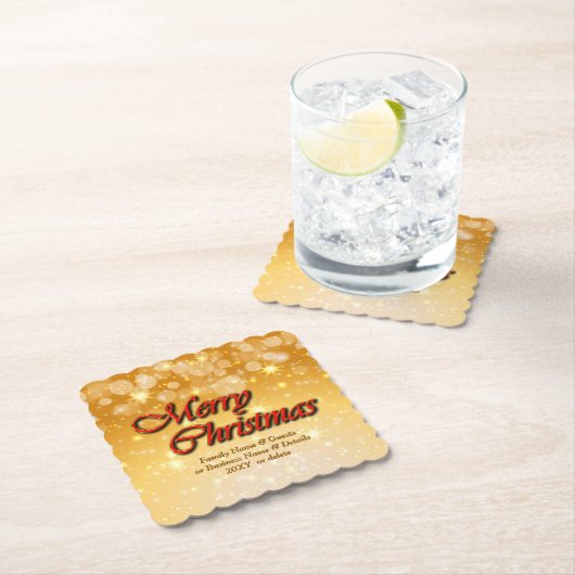 Hinzufügen von Name Bearbeiten Text passend Weihna Untersetzer (Vor Ort)