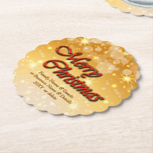 Hinzufügen von Name Bearbeiten Text passend Weihna Untersetzer (angewinkelt)