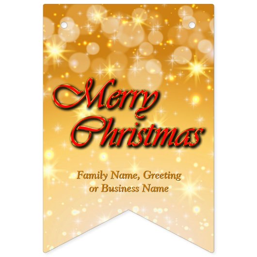 Hinzufügen von Name Bearbeiten Text passend Weihna Wimpelkette (Erste Fahne)