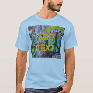 HINZUFÜGEN VON NAME/Tag zu echter Graffiti-Kunstfr T-Shirt