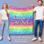 Hinzufügen von Namen Ändern eines Textes, den sie Fleecedecke