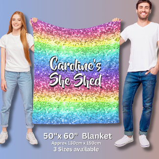 Hinzufügen von Namen Ändern eines Textes, den sie  Fleecedecke