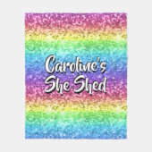 Hinzufügen von Namen Ändern eines Textes, den sie  Fleecedecke (Vorderseite)