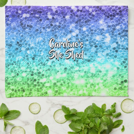 Hinzufügen von Namen Ändern eines Textes, den sie Geschirrtuch (Gefaltet)