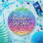 Hinzufügen von Namen Ändern eines Textes, den sie Pappteller (Party)