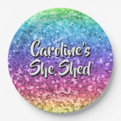 Hinzufügen von Namen Ändern eines Textes, den sie Pappteller (Vorderseite)