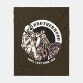 Hinzufügen von Namen ändern Text Motorrad-Brudersc Fleecedecke (Vorderseite)