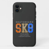 Hinzufügen von Namen ändern Text SK8 Skateboard-Me Case-Mate iPhone Hülle (Rückseite)