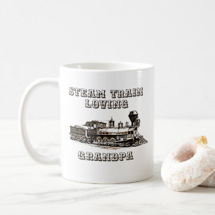 Hinzufügen von Namen ändern Text Steam Train Love  Kaffeetasse