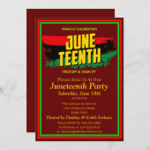 Hinzufügen von Namen Bearbeiten Text feiert Junete Einladung (Vorne/Hinten)