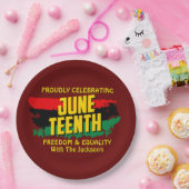 Hinzufügen von Namen Bearbeiten Text feiert Junete Pappteller (Party)