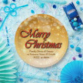 Hinzufügen von Namen Bearbeiten Text passt Weihnac Pappteller (Party)