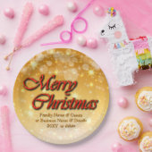 Hinzufügen von Namen Bearbeiten Text passt Weihnac Pappteller (Party)