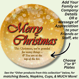 Hinzufügen von Namen Bearbeiten Text passt Weihnac Pappteller