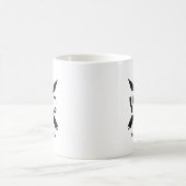 Hinzufügen von Namen oder Text-Yoga-Boho-Pfeilern  Kaffeetasse (Mittel)