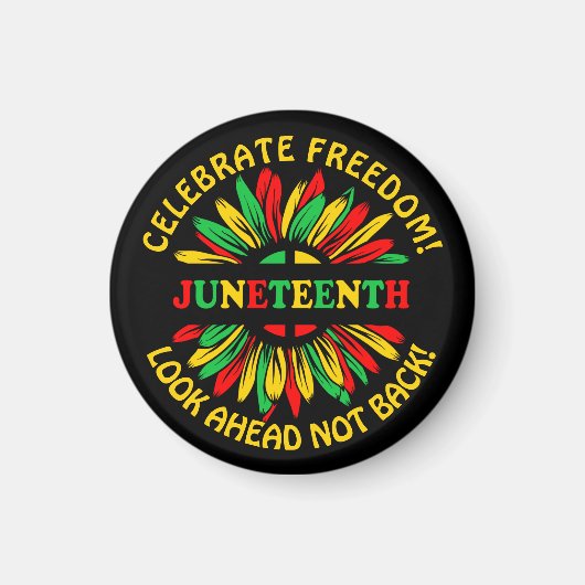 Hinzufügen von Namen Text bearbeiten Juneteenth So Magnet (Vorne)