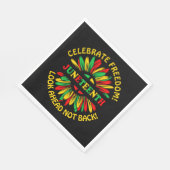 Hinzufügen von Namen Text bearbeiten Juneteenth So Serviette (Ecke)