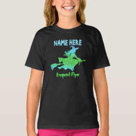 Hinzufügen von Namen und Text Hexe mit einem "Flyi T-Shirt