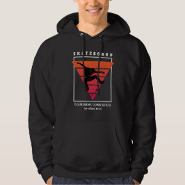 Hinzufügen von Namen und Text-Skateboard Geometris Hoodie