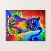 Hinzufügen von Namenstext Die Essenz des Abstrakte Puzzle (Horizontal)