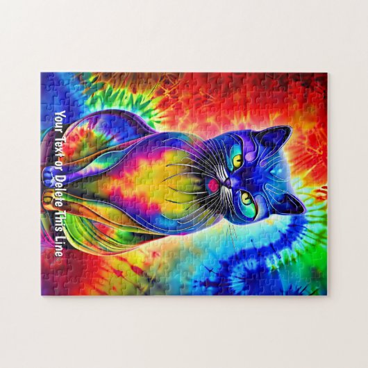 Hinzufügen von Namenstext Die Essenz des Abstrakte Puzzle (Horizontal)