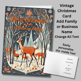 Hinzufügen von Namenstext Frohe Weihnachtsmalerei  Karte