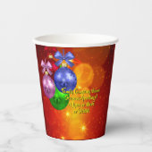 Hinzufügen von Namenstext-Matching Weihnachten 20x Pappbecher (Vorderseite)