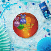 Hinzufügen von Namenstext-Matching Weihnachten 20x Pappteller (Party)