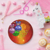 Hinzufügen von Namenstext-Matching Weihnachten 20x Pappteller (Party)