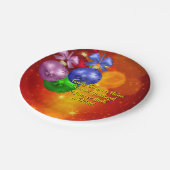 Hinzufügen von Namenstext-Matching Weihnachten 20x Pappteller (Schrägansicht)