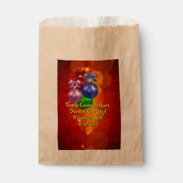 Hinzufügen von Namenstext-Matching Weihnachten Geschenktütchen