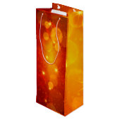 Hinzufügen von Namenstext-Matching Weihnachten Geschenktüte Für Weinflaschen (Rückseite Schrägansicht)