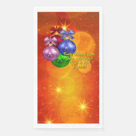 Hinzufügen von Namenstext-Matching Weihnachten Serviette