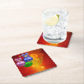 Hinzufügen von Namenstext-Matching Weihnachten Untersetzer (Vor Ort)