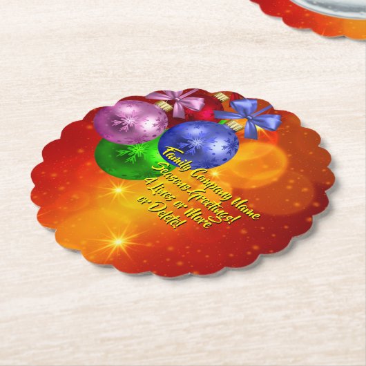 Hinzufügen von Namenstext-Matching Weihnachten Untersetzer (angewinkelt)