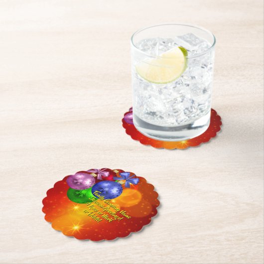 Hinzufügen von Namenstext-Matching Weihnachten Untersetzer (Vor Ort)