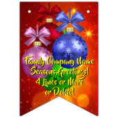 Hinzufügen von Namenstext-Matching Weihnachten Wimpelkette (Zweite Fahne)