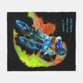 Hinzufügen von Namenstext (oder Löschen) des Motoc Fleecedecke (Vorderseite (Horizontal))