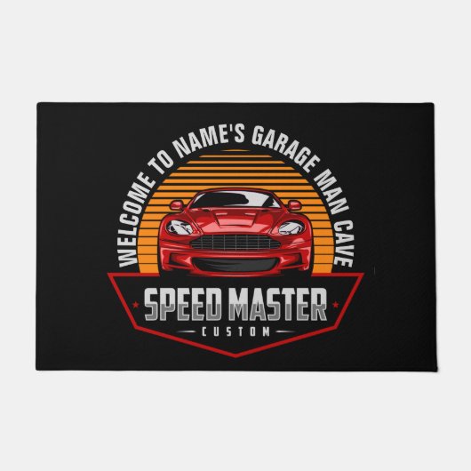 Hinzufügen von Namenstext Red Custom SPEEDMASTER M Fußmatte (Vorderseite)