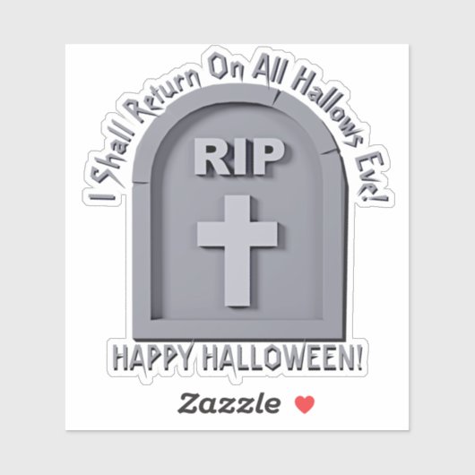 Hinzufügen von Namenstext, RIP 3D Grabstein muss G Aufkleber (Blatt)