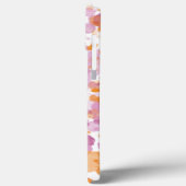 Hinzufügen von Namenstext zu Orange Lila Abstrakte Case-Mate iPhone Hülle (Rückseite / Links)