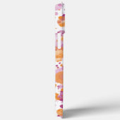 Hinzufügen von Namenstext zu Orange Lila Abstrakte Case-Mate iPhone Hülle (Rückseite / Rechts)