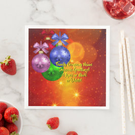 Hinzufügen von Namenstext zum Weihnachtsessen Serviette