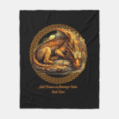 Hinzufügen von Namenstext, Zurücksetzen des braune Fleecedecke (Vorderseite)