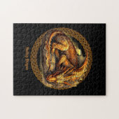 Hinzufügen von Namenstext, Zurücksetzen des braune Puzzle (Horizontal)