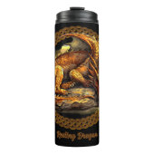 Hinzufügen von Namenstext, Zurücksetzen des braune Thermosbecher (Vorderseite)