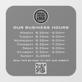 Hinzufügen von QR-Code-Geschäftsöffnungszeiten für Fensteraufkleber (Blatt)