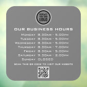 Hinzufügen von QR-Code-Geschäftsöffnungszeiten für Fensteraufkleber (Blatt 3)